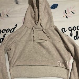 Gymshark Cropped Raw Edge Hoodie